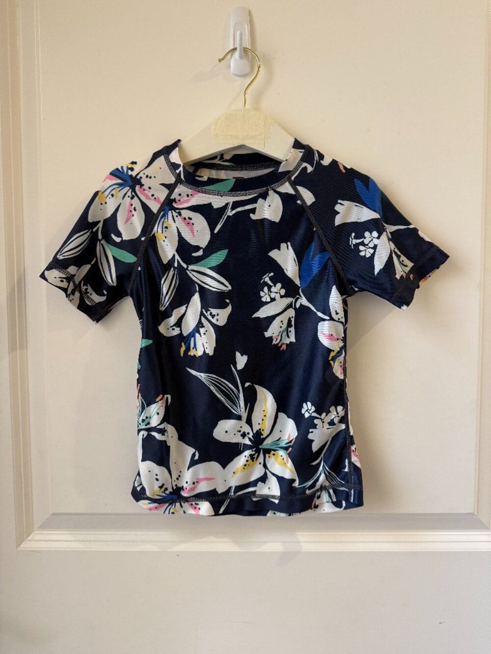 Tea Collection - Floral Rashguard Swim Top (short sleeve)
